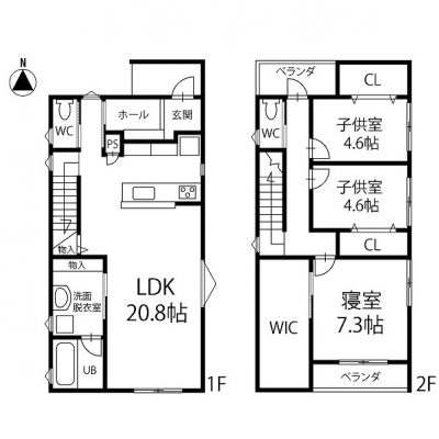 小屋南間取図(カネト用)